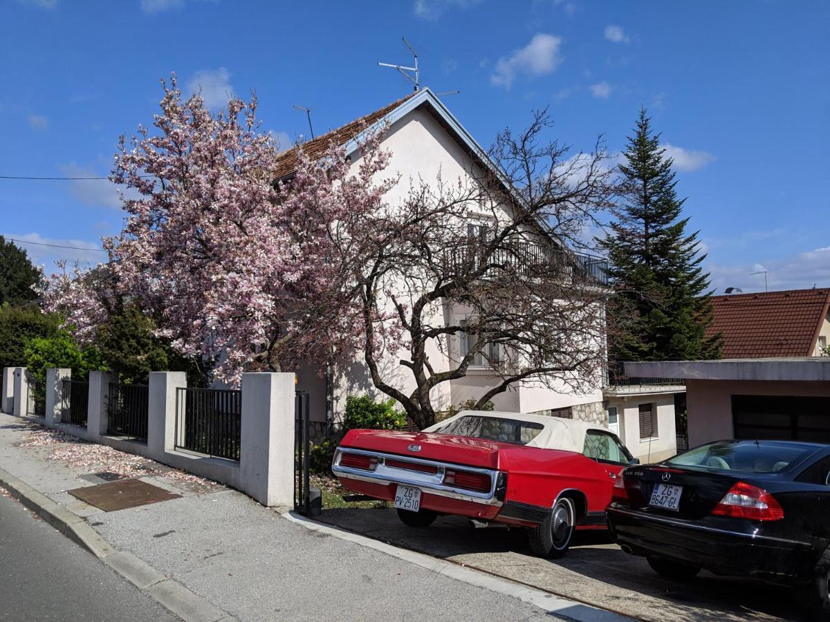 Twin-Magnolias Condo With Garden, Parking & Ev Station 萨格勒布 外观 照片